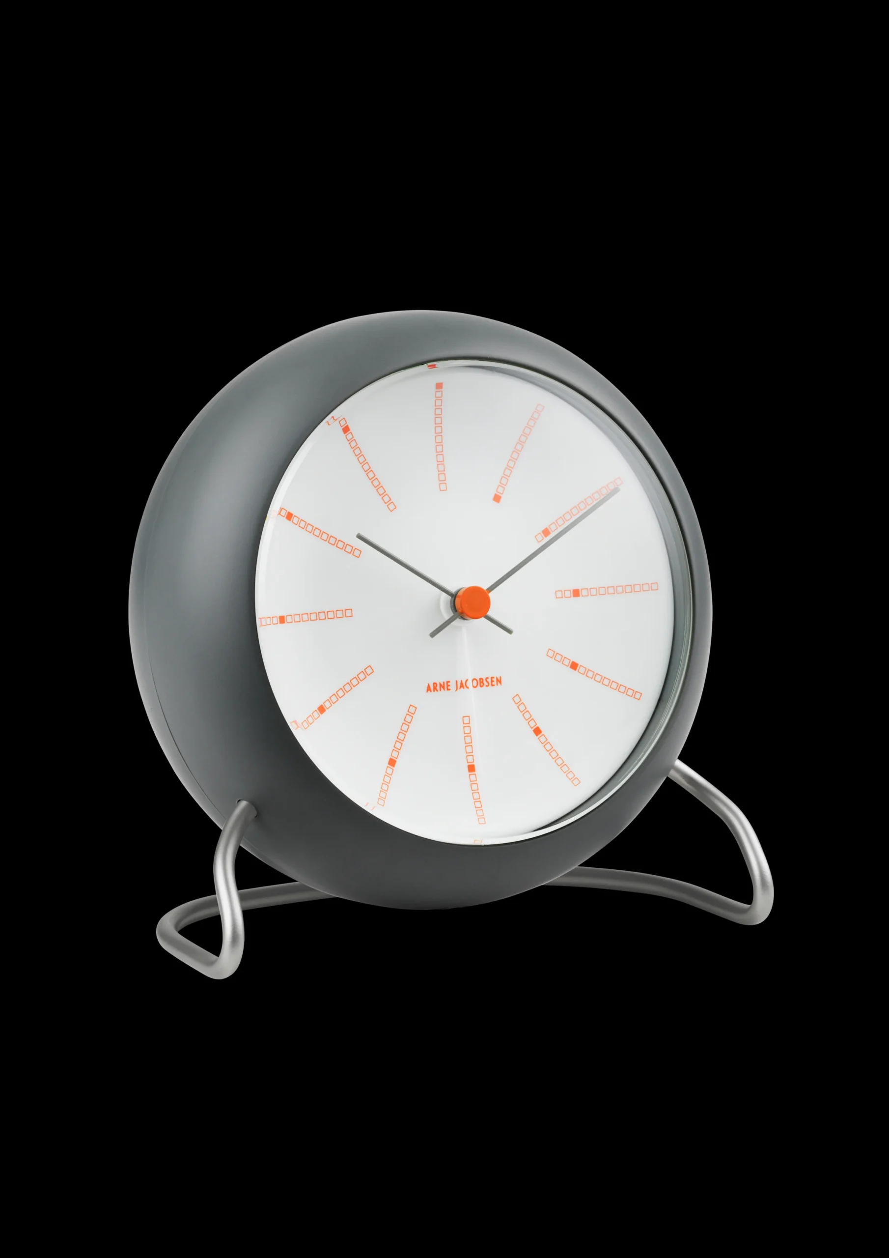 Arne Jacobsen Clocks Bankers Bordur Ø11 cm mørk grå