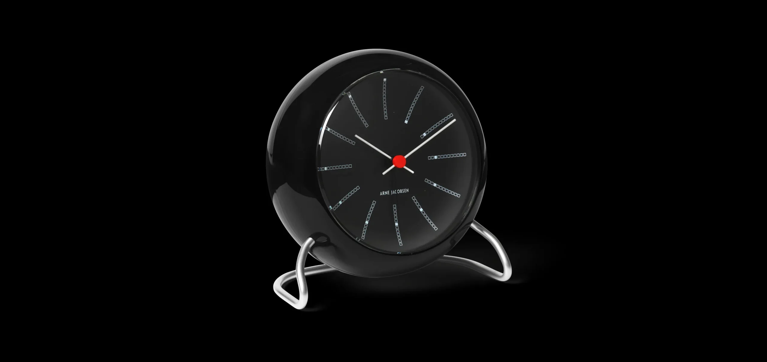 Arne Jacobsen Clocks Bankers Bordur Ø11 cm sort