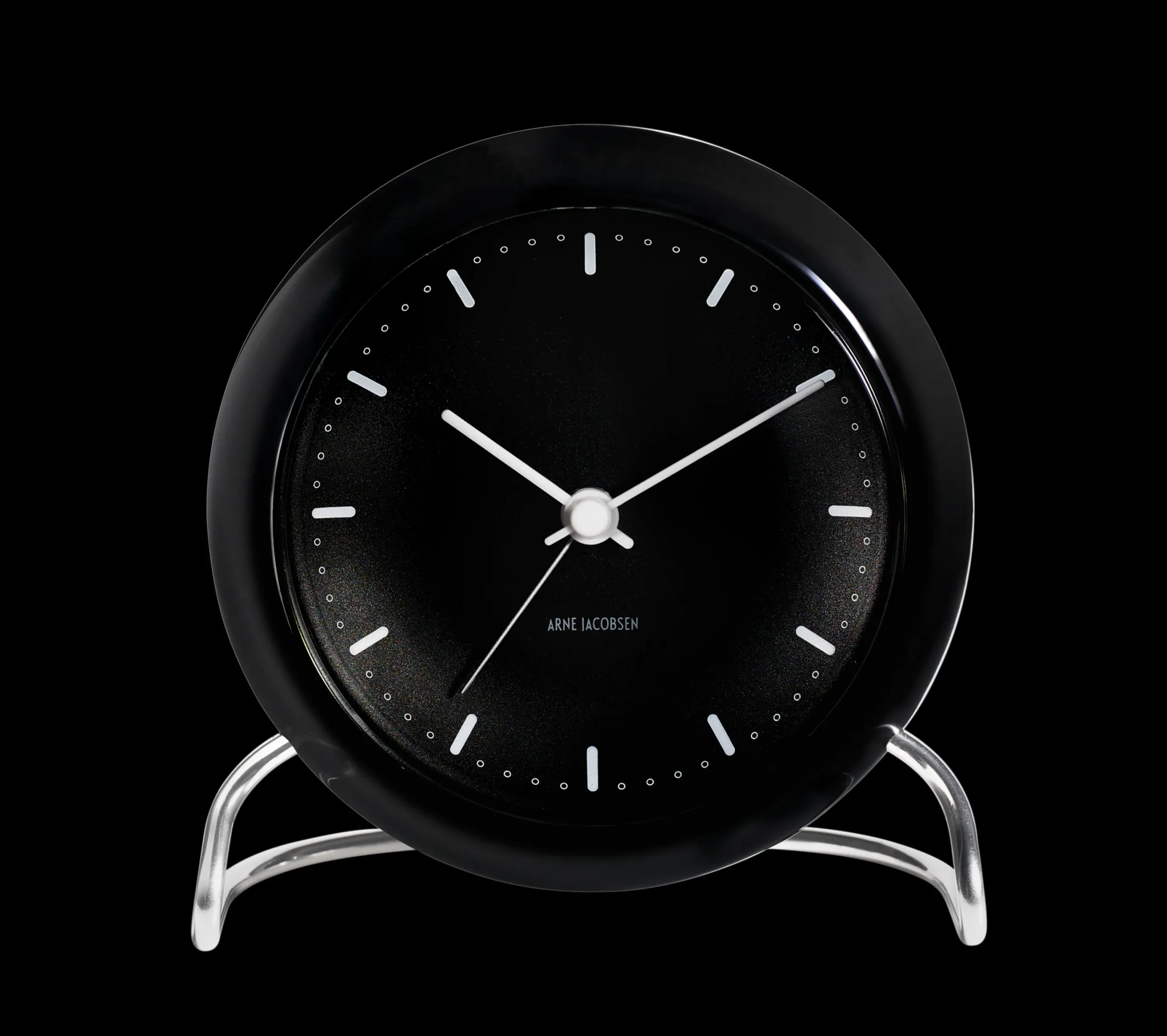 Arne Jacobsen Clocks City Hall Bordur Ø11 cm sort