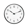 Arne Jacobsen Clocks Station Veggur Ø21 cm hvit/sort