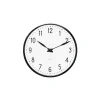 Arne Jacobsen Clocks Station Veggur Ø16 cm hvit/sort