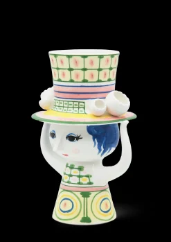 Bjørn Wiinblad Lady with hat Vase H24.5 cm grønn - Kjøp nå
