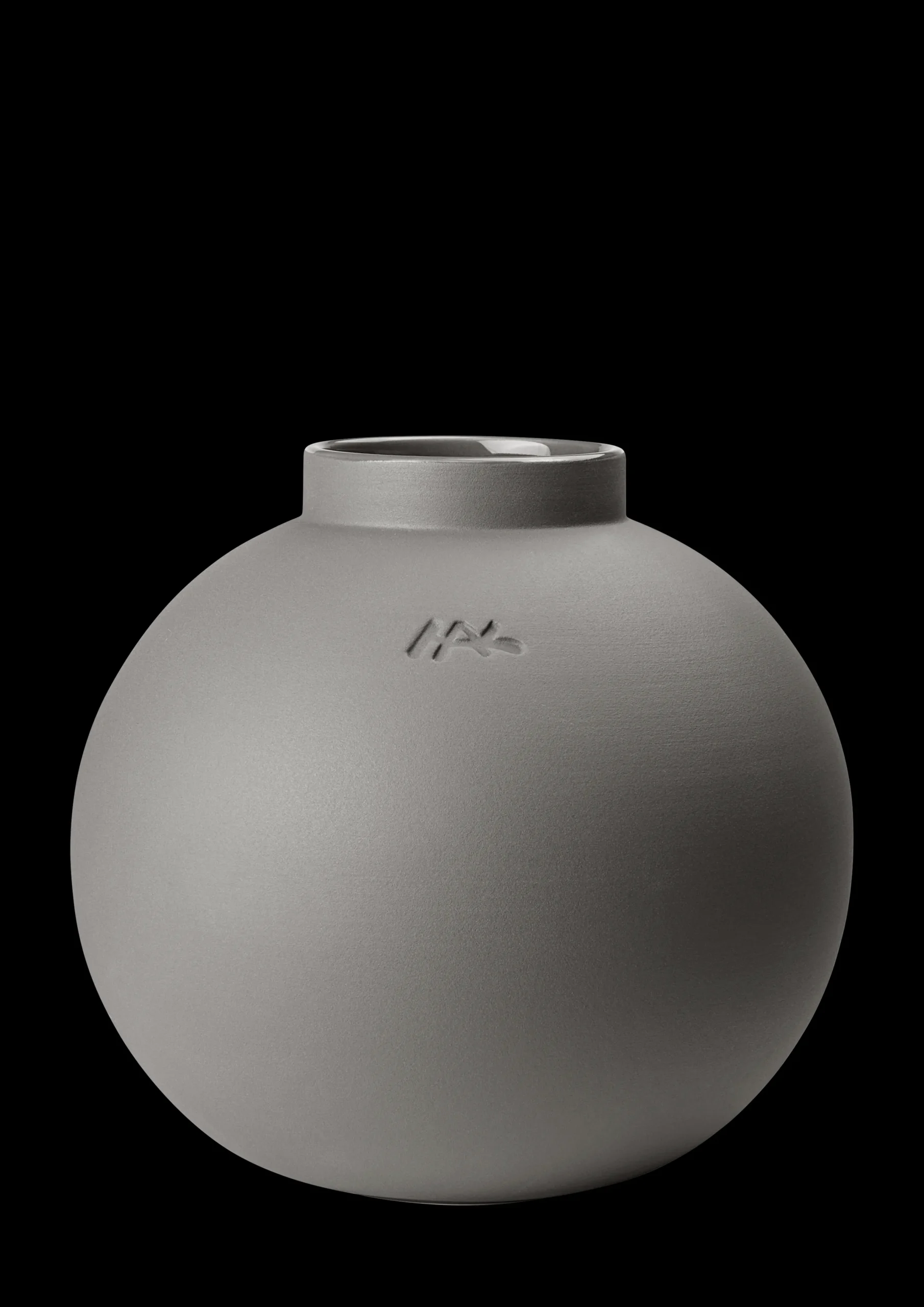 Kähler Globo Vase H20 cm grå