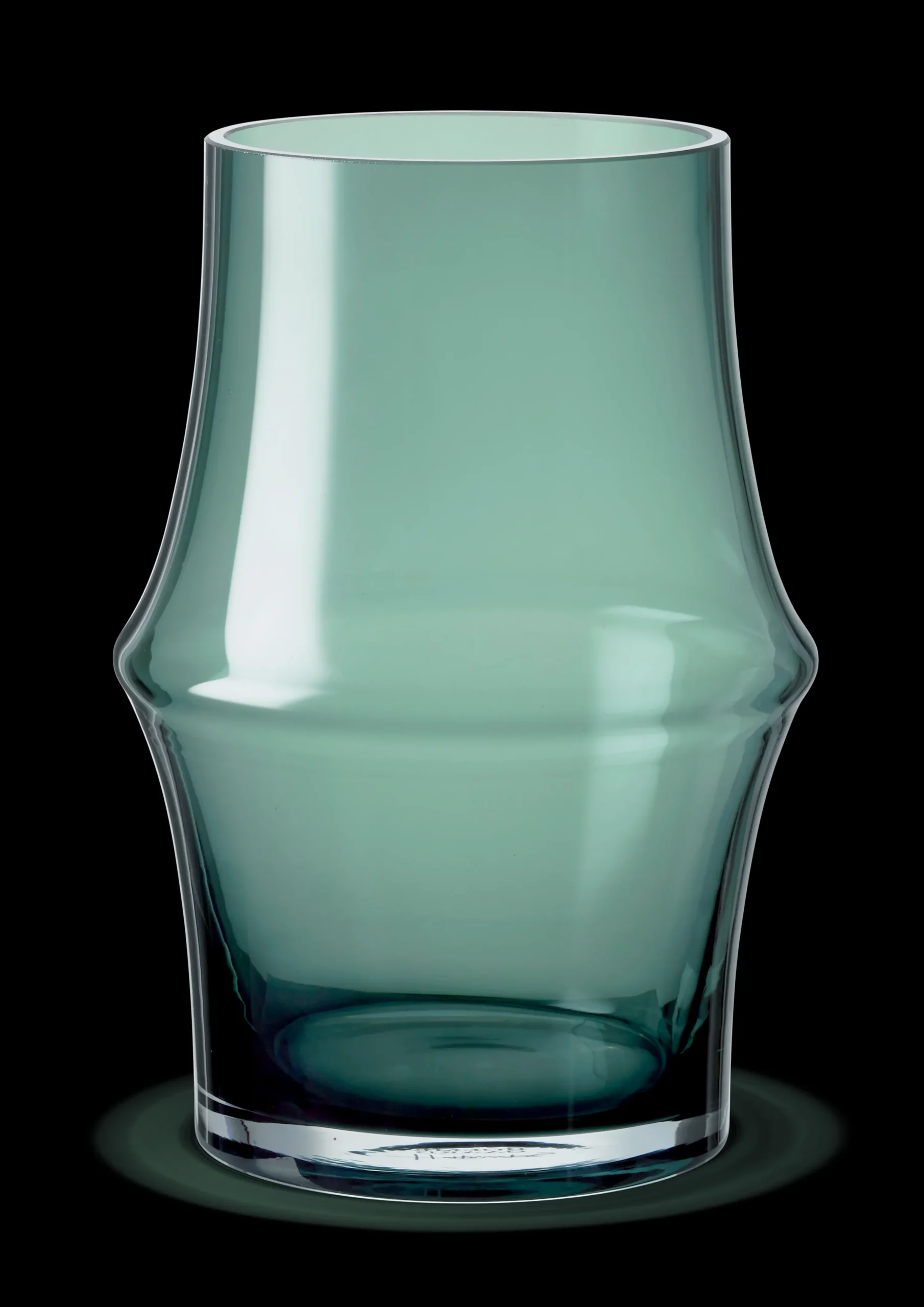 Holmegaard ARC Vase H21 mørk grønn