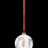 Holmegaard Christmas Bauble Children ice skating Ø8 cm
