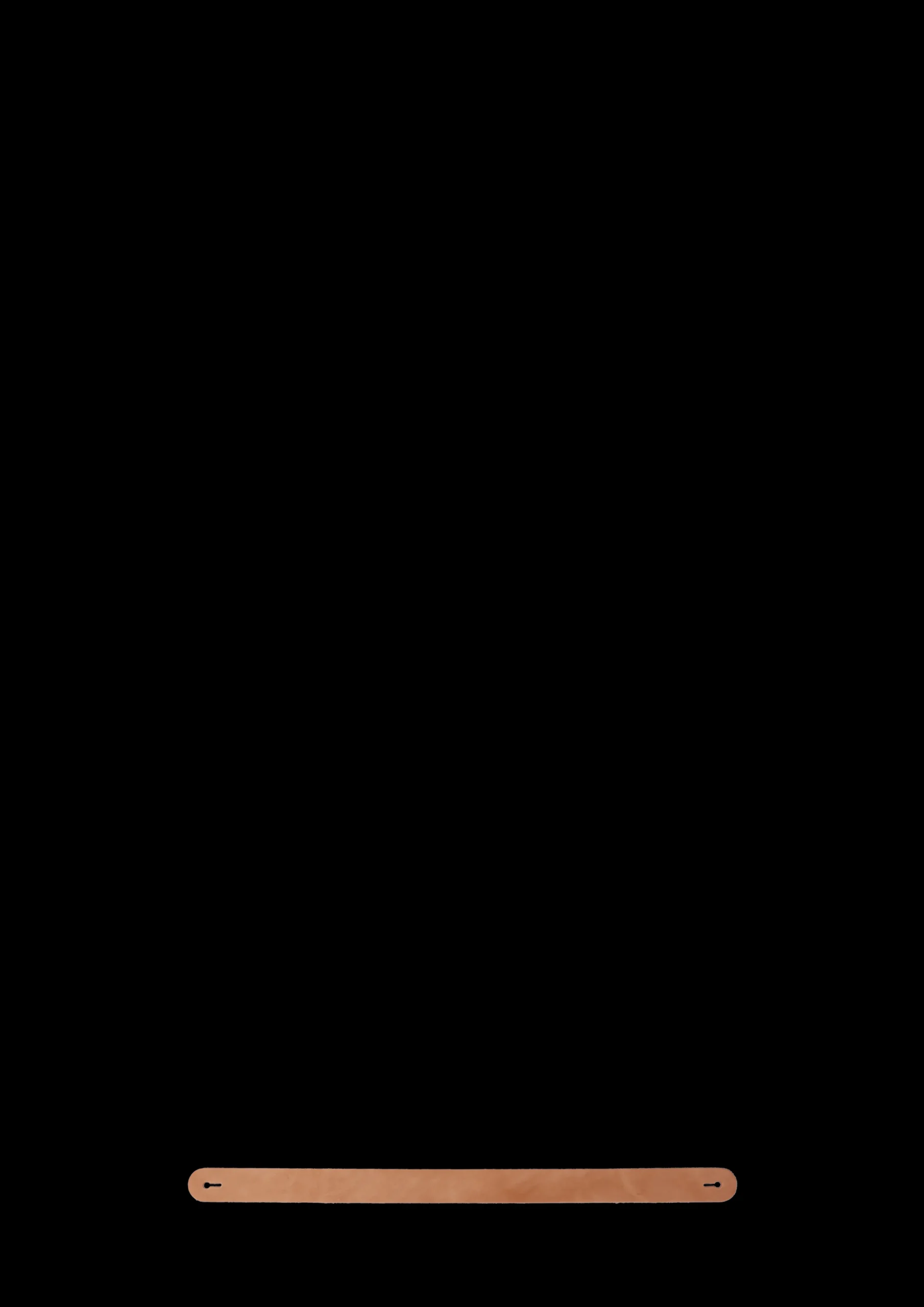 Holmegaard Design with Light Lærstropp – Natur 2,5 mm