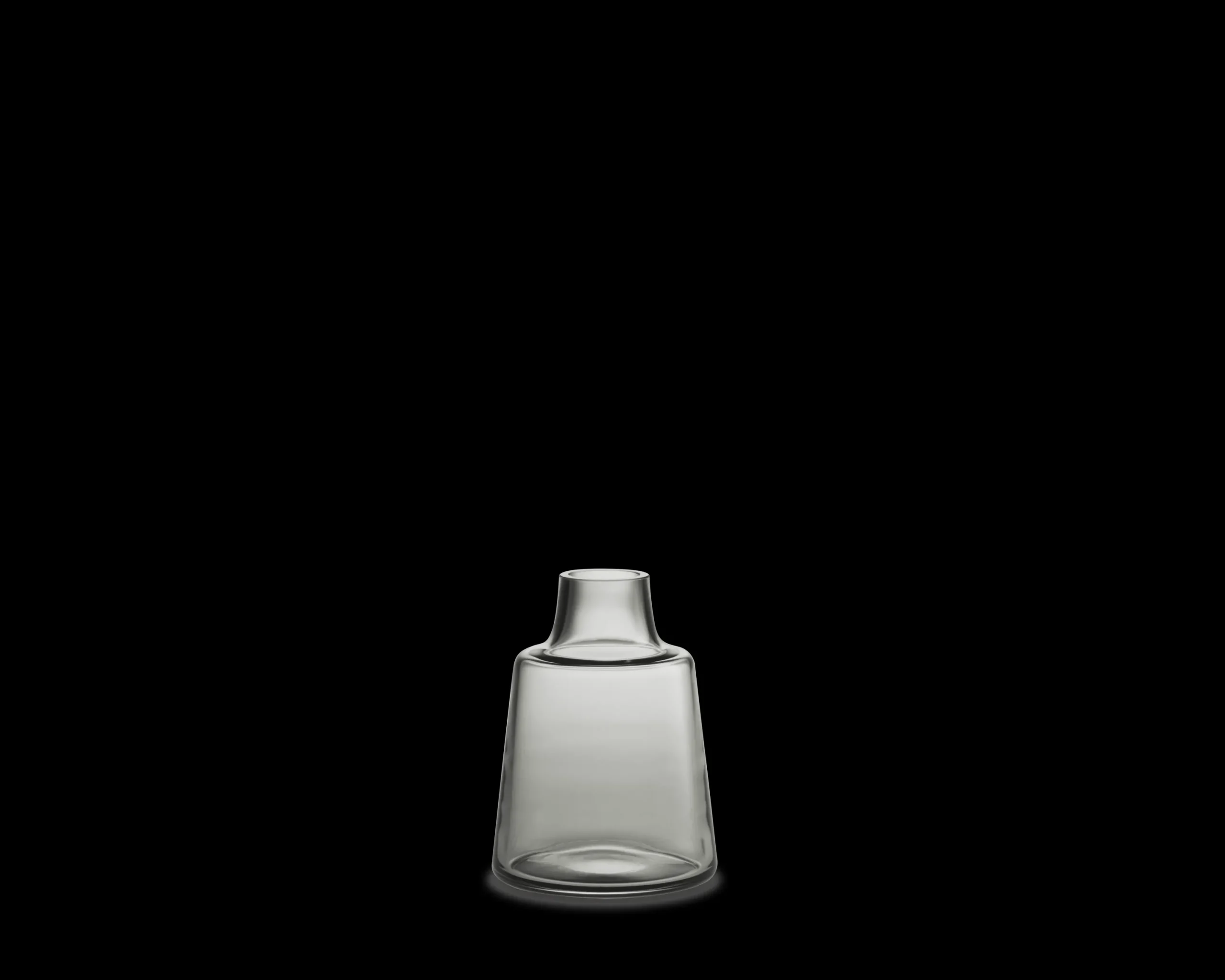 Holmegaard Flora Vase kort hals H12 smoke