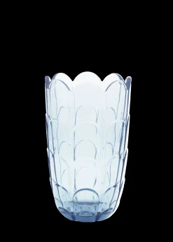 Holmegaard Lily Vase H19 cm blue iris - Kjøp med oss