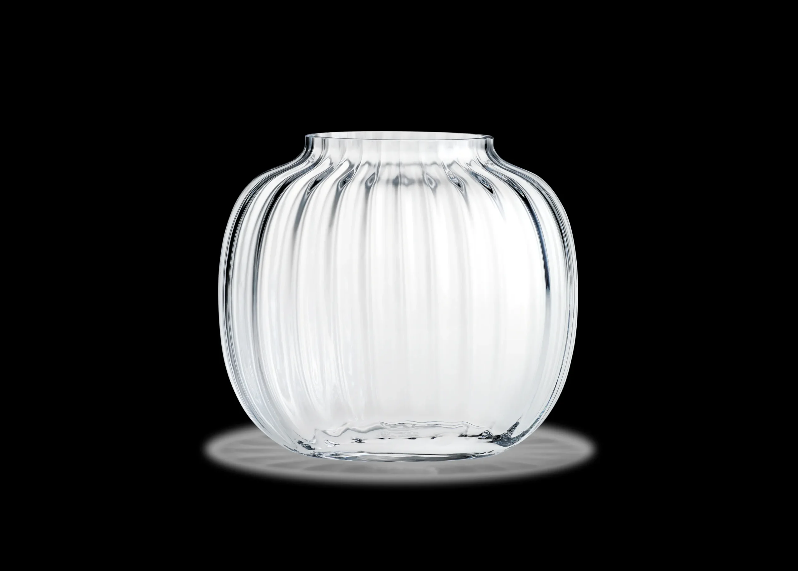 Holmegaard Primula Oval Vase H17.5 klar