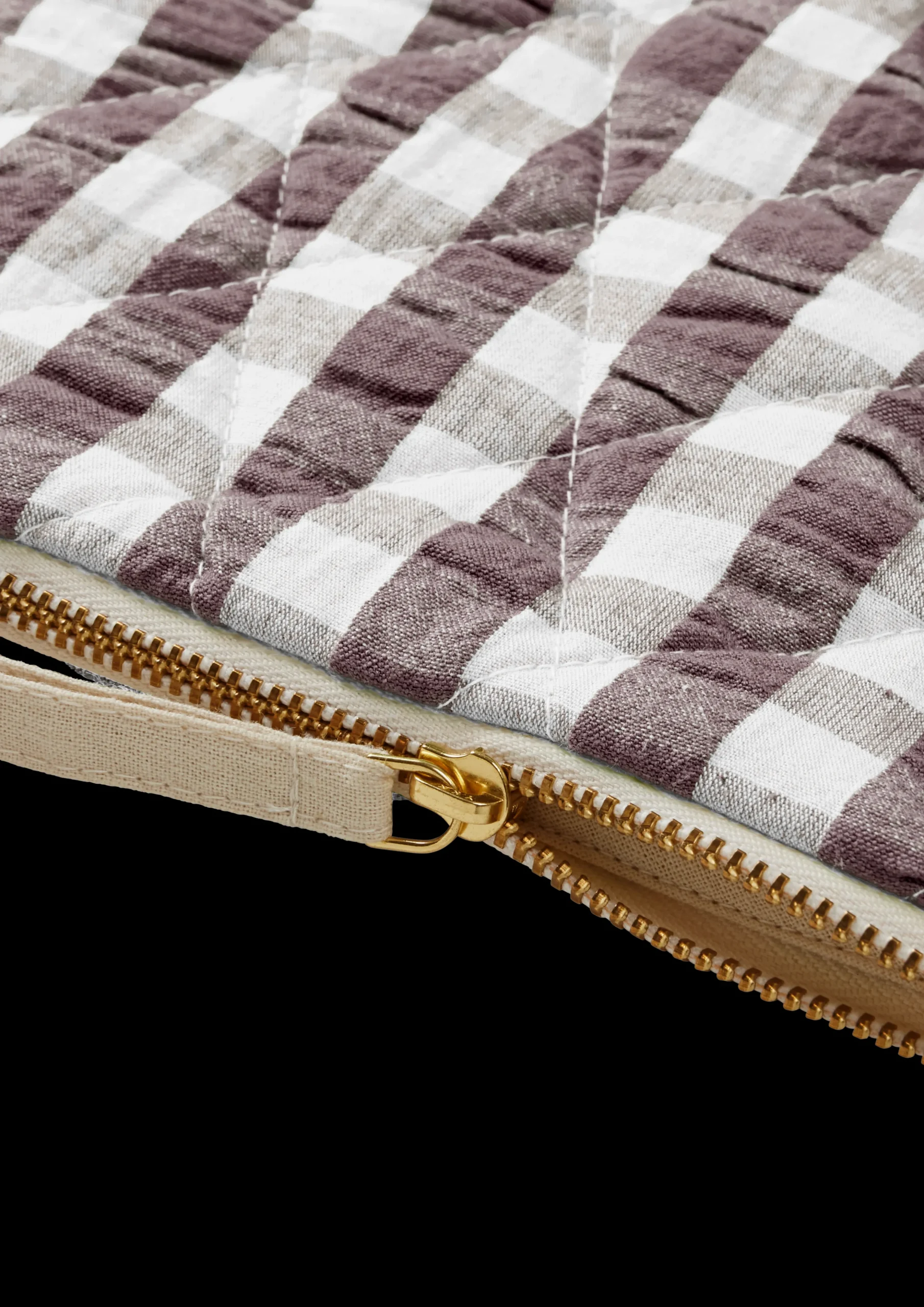 JUNA Bæk&Bølge Dalila Toiletbag 20x14 cm Chocolate/Hvit