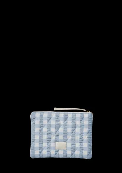 JUNA Bæk&Bølge Dalila Toiletbag 20x14 cm Lys blå/Hvit