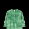 JUNA Bæk&Bølge Irene shirt S/M grønn/sand - Kjøp nå