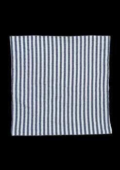 JUNA Bæk&Bølge Lines Putetrekk 63x60 cm mørk blå/hvit DK