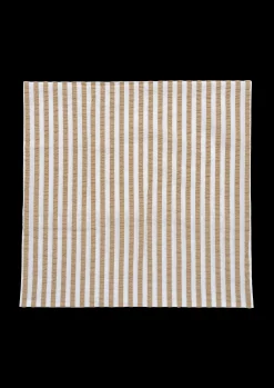 JUNA Bæk&Bølge Lines Putetrekk 63x60 cm sand/hvit DK