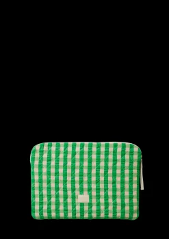 JUNA Bæk&Bølge Olivia laptop-sleeve grønn/sand – Rosendahl.com