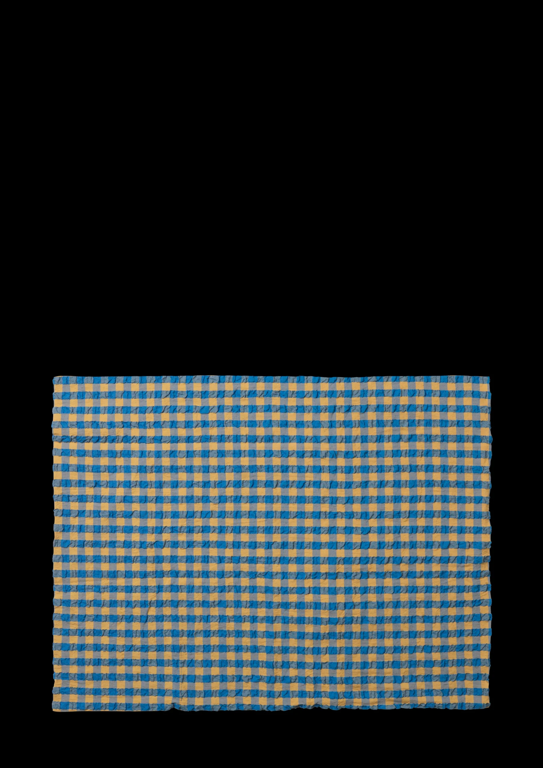 JUNA Bæk&Bølge Putetrekk 70x50 cm blå/oker NO
