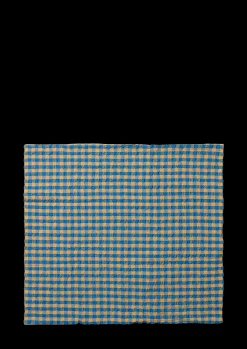 JUNA Bæk&Bølge Putetrekk 60x50 cm blå/oker SE