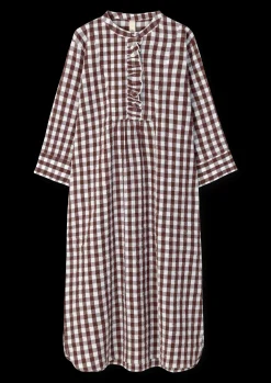 JUNA Bæk&Bølge Sonja dress XS chocolate/hvit