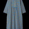JUNA Bæk&Bølge Sonja dress S/M blå/oker