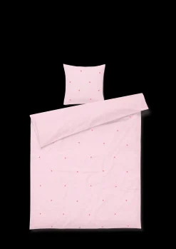 JUNA Daisy Sengetøy 140x220 cm pink/rød DK