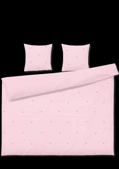 JUNA Daisy Sengetøy 200x220 cm pink/rød DK