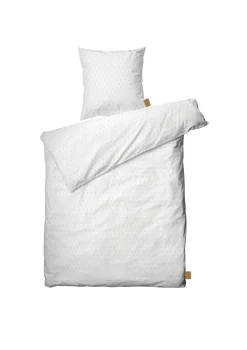 JUNA Diamant Sengetøy 150x210 cm hvit SE