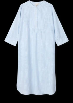 JUNA Monochrome Lines Sonja dress XS lys blå/hvit