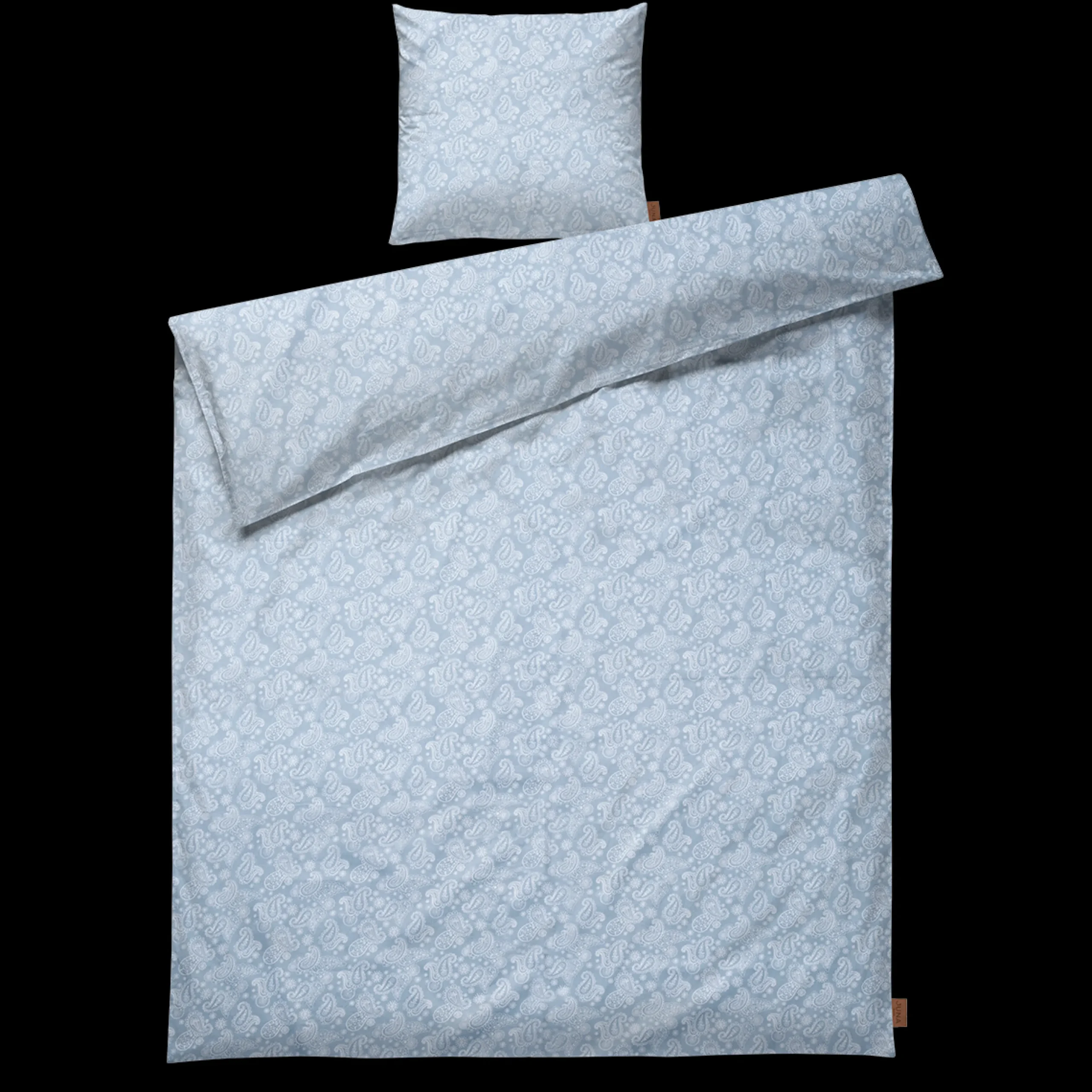 JUNA Paisley Sengetøy 150x210 cm blå SE