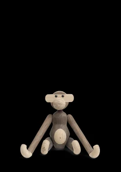 Kay Bojesen Ape liten eik/røkt eik