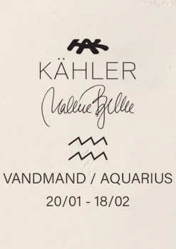 Kähler Astro Aquarius H19 hvit