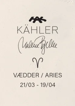 Kähler Astro Aries H12 hvit