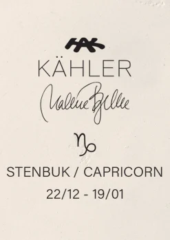 Kähler Astro Capricorn H25 hvit