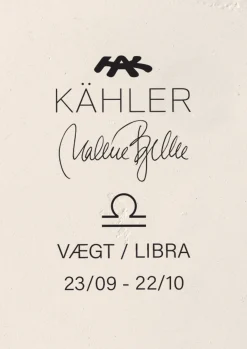 Kähler Astro Libra H28 hvit