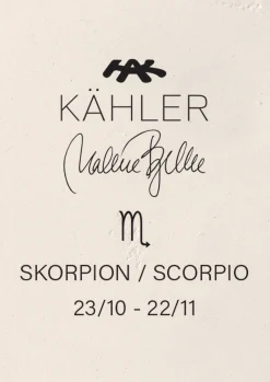 Kähler Astro Scorpio H14 hvit