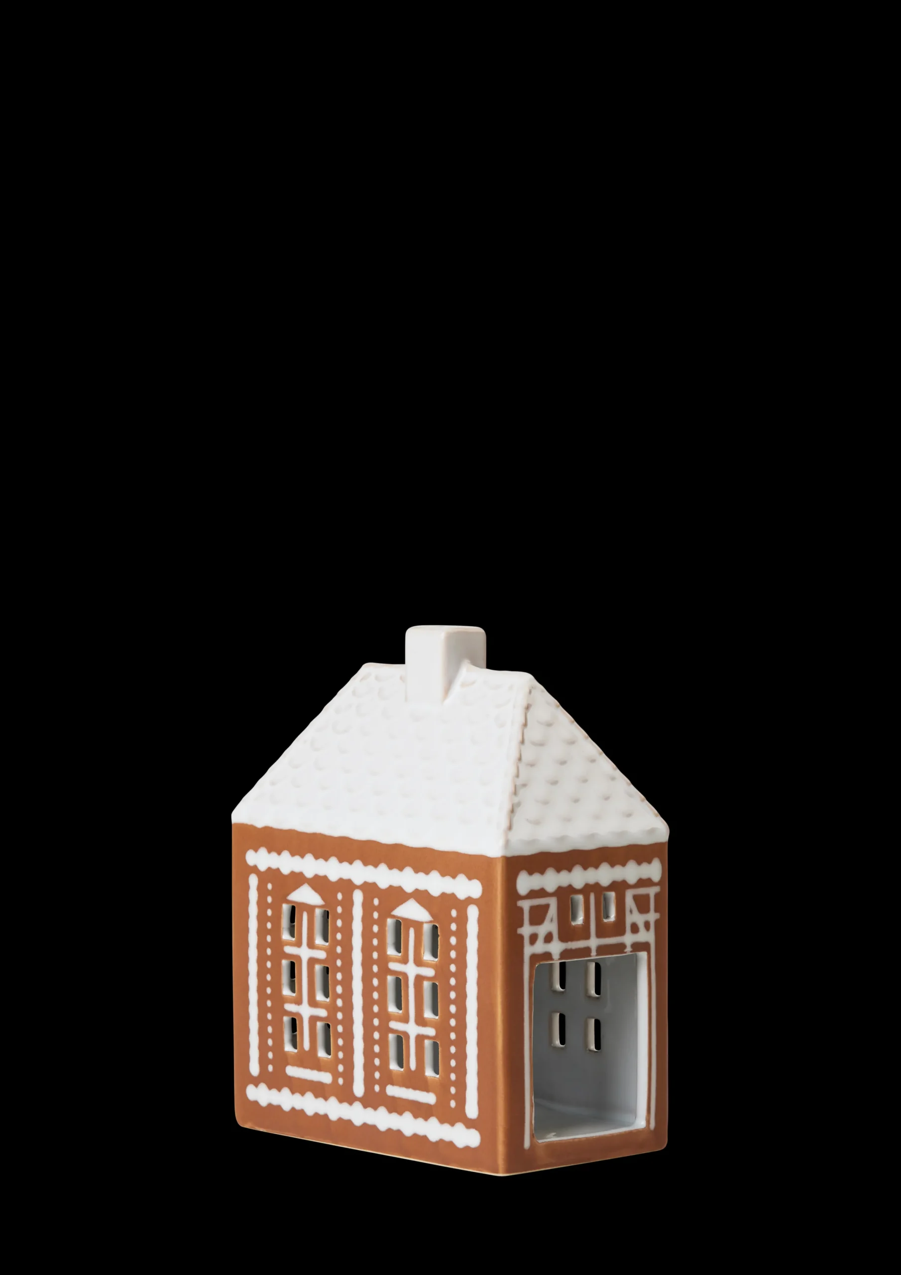 Kähler Gingerbread Lyshus medium brun