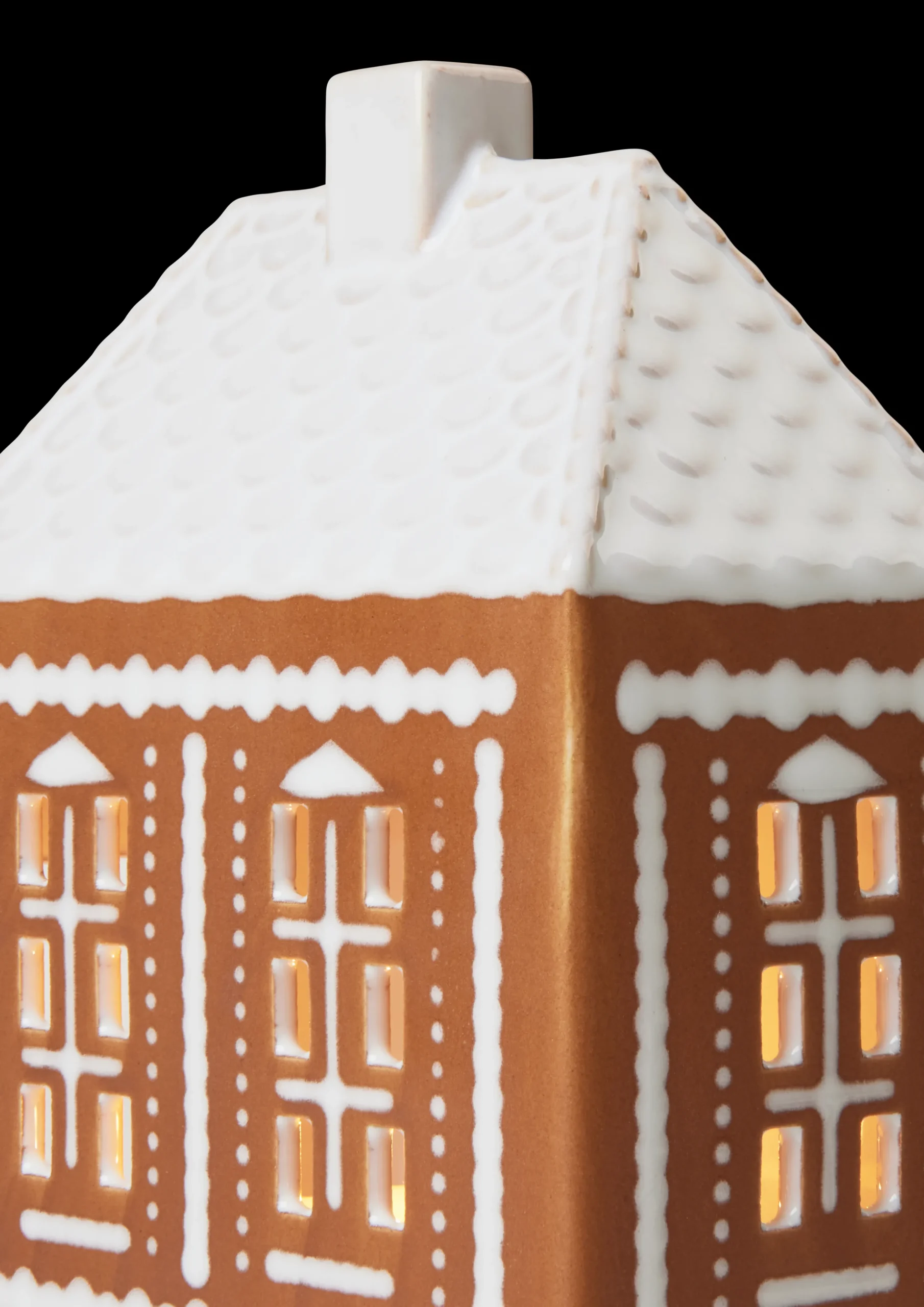 Kähler Gingerbread Lyshus medium brun