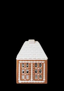 Kähler Gingerbread Lyshus liten brun