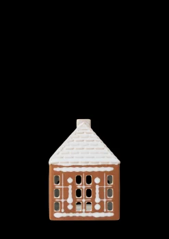 Kähler Gingerbread Lyshus liten brun
