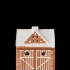 Kähler Gingerbread Lyshus Julestall H11.5 brun - Kjøp nå
