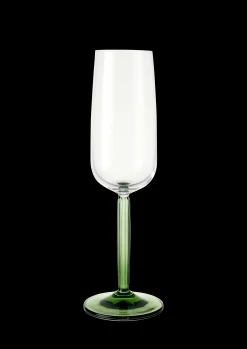 Kähler Hammershøi Champagneglass 24 cl grønn 2 stk.