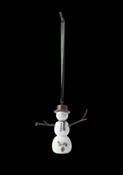 Kähler Hammershøi Christmas Snømann hengende H9,5 hvit