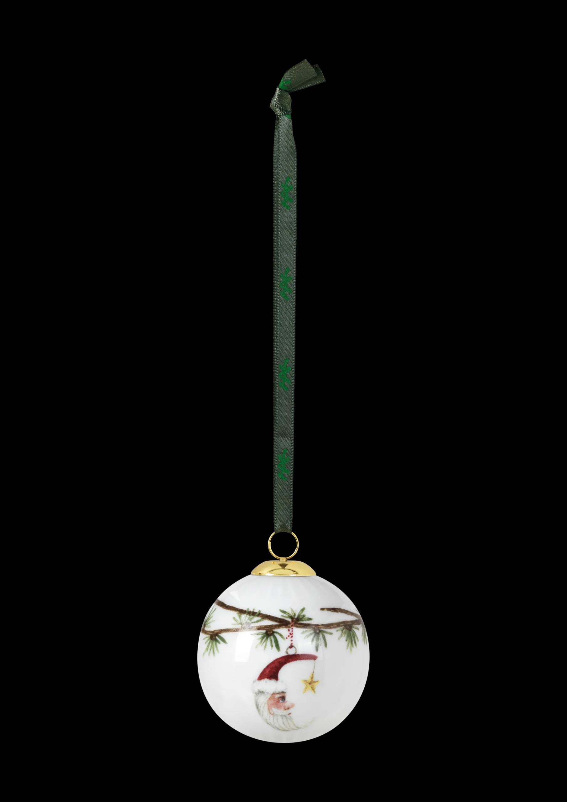 Kähler Hammershøi Christmas Kule 2019 Ø6 cm hvit m. deko