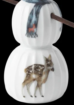 Kähler Hammershøi Christmas Snømann H11,5 hvit m. deko