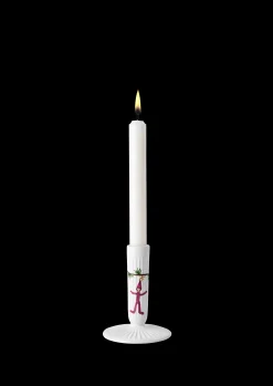 Kähler Hammershøi Christmas Lysestake H12 hvit m. deko