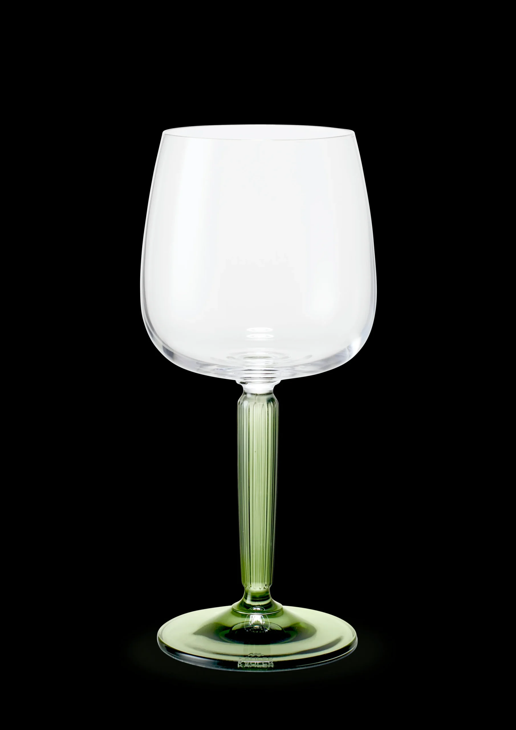 Kähler Hammershøi Hvitvinsglass 35 cl grønn 2 stk.