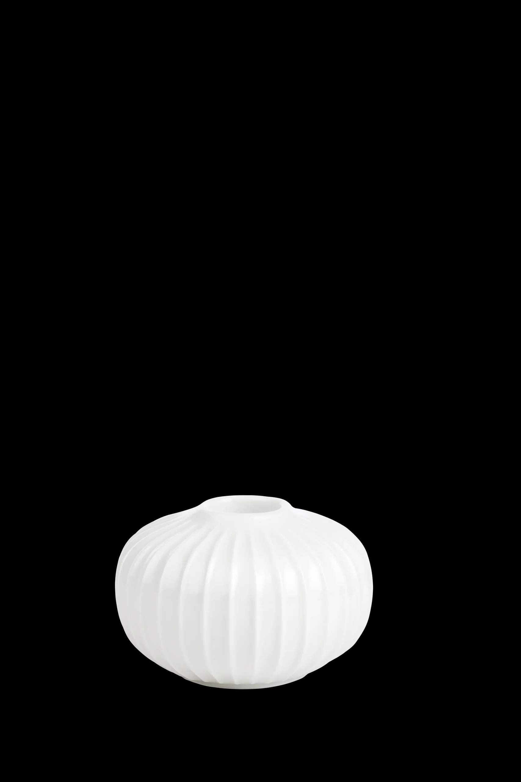 Kähler Hammershøi Lysestake rund Ø8 cm hvit (15364)