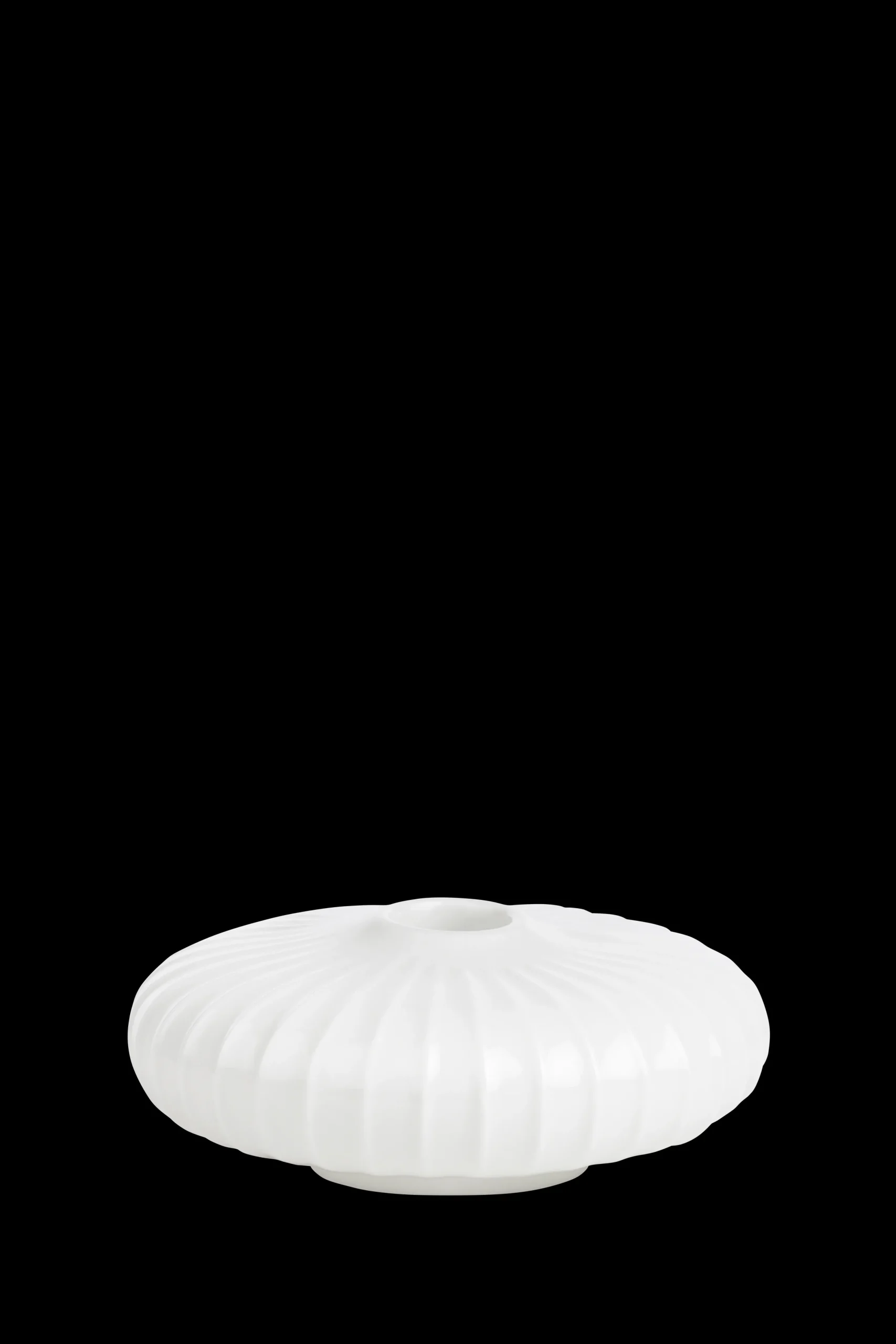 Kähler Hammershøi Lysestake rund Ø11.5 cm hvit (15368)