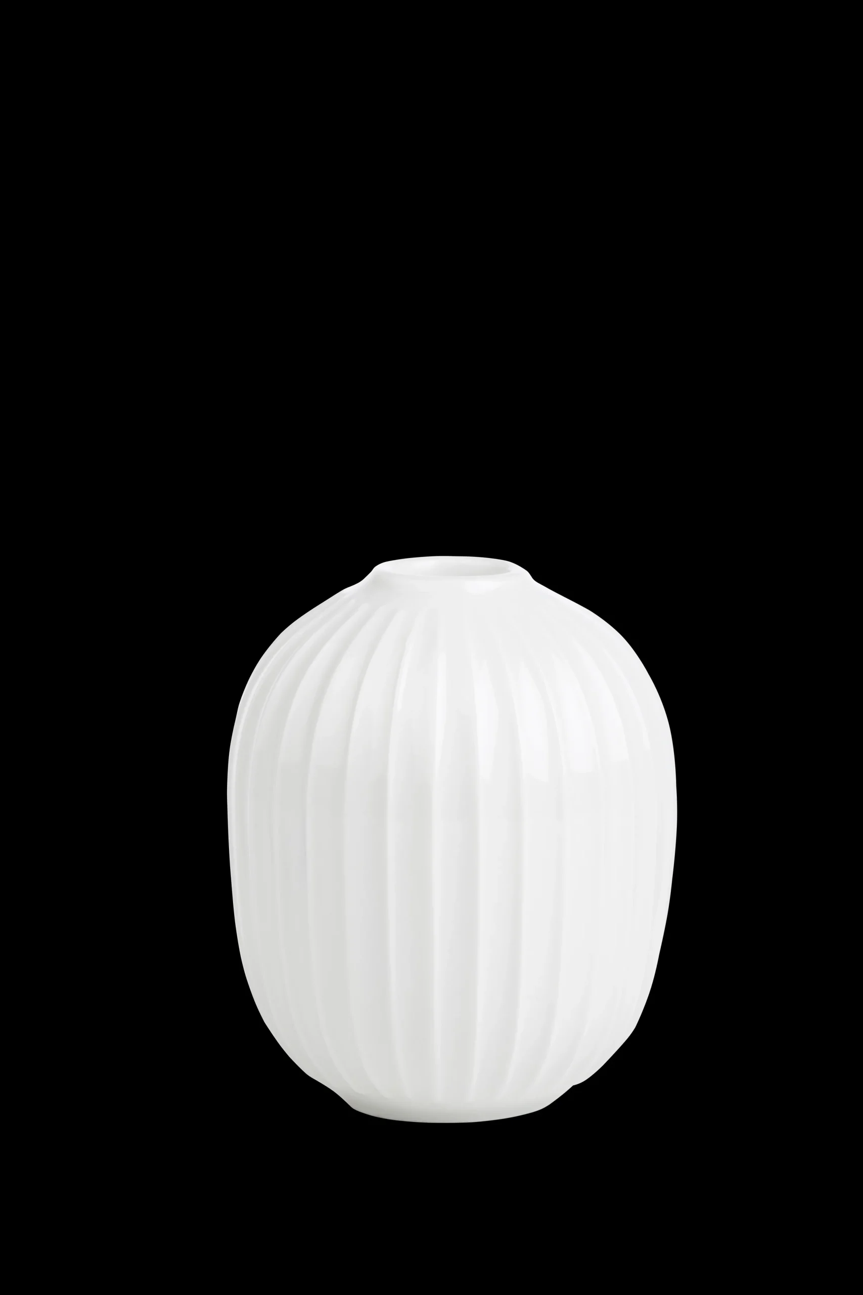 Kähler Hammershøi Lysestake rund Ø8.5 cm hvit (15366)