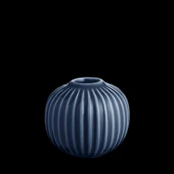 Kähler Hammershøi Lysestake rund Ø7.5 cm indigo (18182)