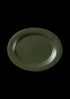 Kähler Hammershøi Oval bord skål 28.5x22.5 mørk grønn